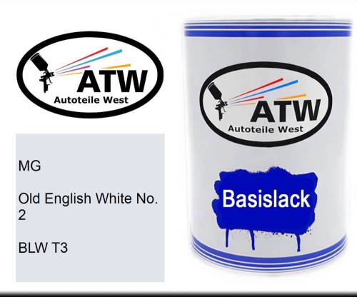 MG, Old English White No. 2, BLW T3: 500ml Lackdose, von ATW Autoteile West.